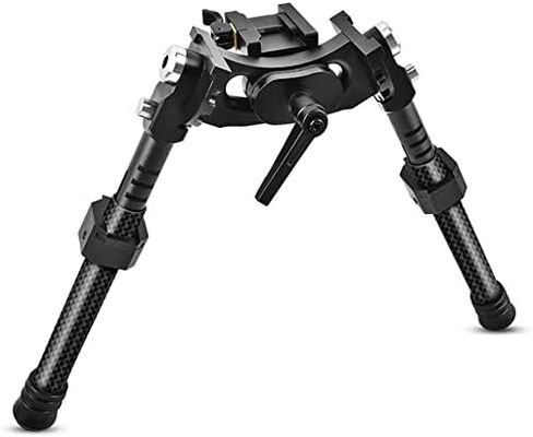 V10 Carbon Fiber Tactical Bipod, QD Spring Return Bipod with 20mm Picatinny Weaver Rail Mount for Long Range Shooting, Black in Saudi Arabia
