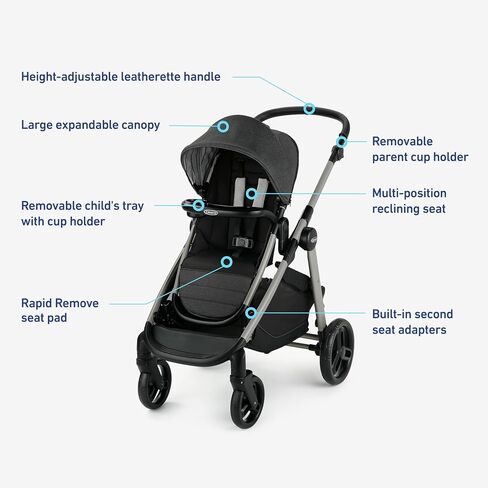 Graco® Premier Modes™ Nest2Grow™ 4-in-1 Stroller, Midtown in Kuwait