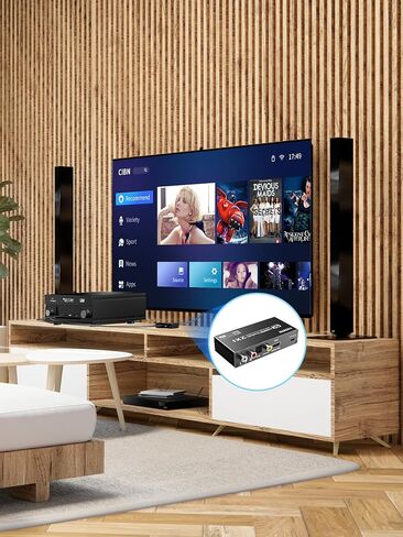 HDMI Switch eARC Audio Extractor، 4K@60hz HDMI Audio Splitter مع جهاز تحكم عن بعد، يدعم 7.1 قناة صوتية/بصرية Toslink SPDIF/محول محوري HDR (أسود) in Kuwait