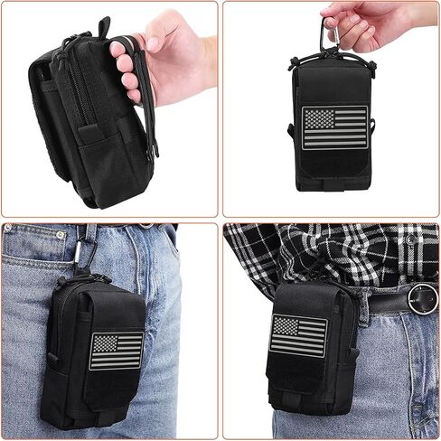 Tactical Molle EDC Pouch Cellphone Pouch Holder Utility Gadget Organizer Bag and D-Type Buckle in Saudi Arabia
