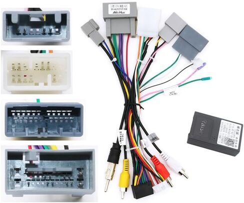 16PIN Car Radio Stereo Power Wiring Cable Harness Wire Compatible for Honda Civic CRV 2.4 2012-2013 Retrofit Adapter in Saudi Arabia