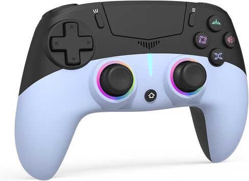 وحدة تحكم لاسلكية MWCG لجهاز PS5، متوافقة مع PS5 Pro/Slim/PC، اهتزاز مزدوج، وظيفة معدلة، 8 أوضاع إضاءة، مقبس صوت 3.5 مم، لوحة ألعاب للتحكم في الحركة ذات 6 محاور مع مكبر صوت in Kuwait