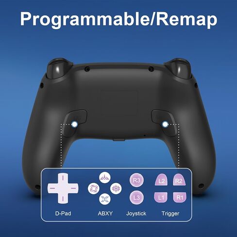 وحدة تحكم لاسلكية MWCG لجهاز PS5، متوافقة مع PS5 Pro/Slim/PC، اهتزاز مزدوج، وظيفة معدلة، 8 أوضاع إضاءة، مقبس صوت 3.5 مم، لوحة ألعاب للتحكم في الحركة ذات 6 محاور مع مكبر صوت in Kuwait