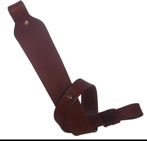Leather Cobra Rifle Gun Sling Buffalo Leather Rifle Gun Cobra-Style Sling - Chestnut Tan Fits 1' Swivels in Saudi Arabia