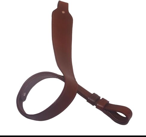 Leather Cobra Rifle Gun Sling Buffalo Leather Rifle Gun Cobra-Style Sling - Chestnut Tan Fits 1' Swivels in Saudi Arabia