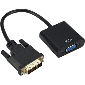Male to V/GA Female Adapter Full HD 1080P DVI to V/GA Adapter 25Pin to 15Pin Cable Converter for PC Computer M>oni>tor in Saudi Arabia