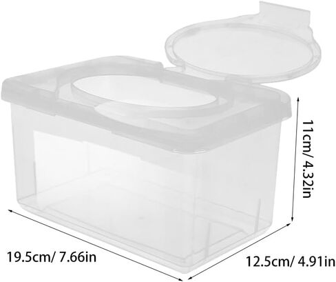 SAFIGLE 2pcs Baby Wipes Box Wipe Holder for Bathroom Diaper Dispensers Wet Wipe Dispenser Toilet Tissue Holder Stand Car Heater Travel Wipes Case Wipe Holder for Diaper Bag Pp Household in Saudi Arabia