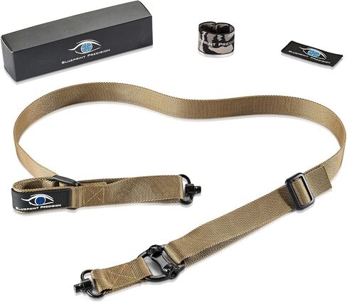 Rifle Sling - Durable Two Point Sling with Fast Adjust Pull Tab, Dual QD Mounts & Free Camo Sling Band in Kuwait