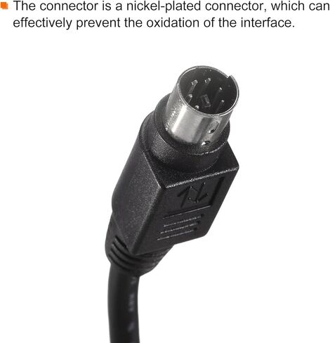 PS/2 Mouse and Keyboard Extension Cable 6 Pin 6.56 Feet Male to Male for PC,Black in Saudi Arabia