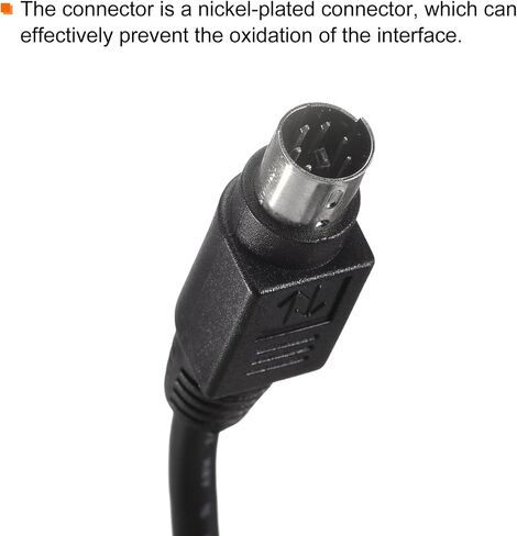 PS/2 Mouse and Keyboard Extension Cable 6 Pin 3.28 Feet Male to Female for PC,Black in Saudi Arabia