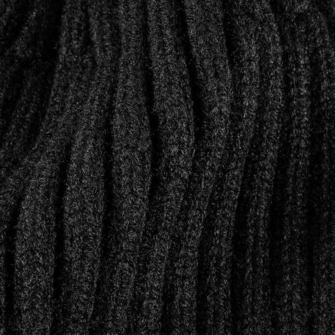 Ribbed Knit Beanie Hat Unisex Fold-Up Warm Winter Cap Soft Stretchable Outdoor Headwear in Saudi Arabia