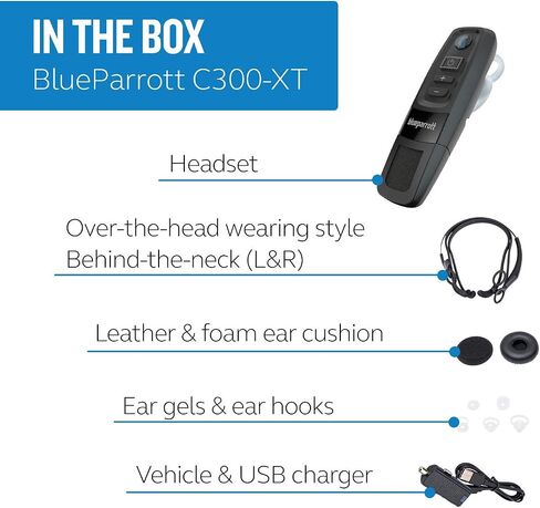 BlueParrott C300-XT Noise Canceling Bluetooth Headset (204200) (Renewed) in Saudi Arabia