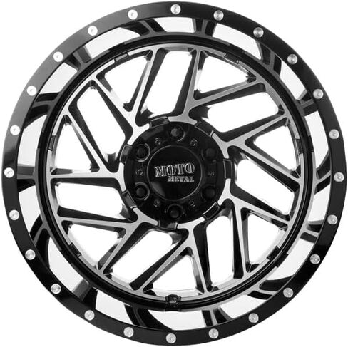 Moto Metal MO985 20X12 8X170 G-BLK MACH -44MM - MO98521287344N in Saudi Arabia
