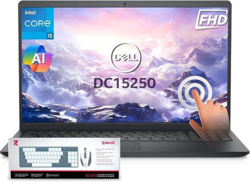 لاب توب ديل 15 DC15250 بشاشة لمس 15.6 بوصة فل اتش دي، انتل كور i5-1334U، كوبيلوت ايه اي، 32 جيجا رام و1 تيرابايت اس اس دي، ويندوز 11 برو و1 سنة مايكروسوفت اوفيس 365 in Kuwait