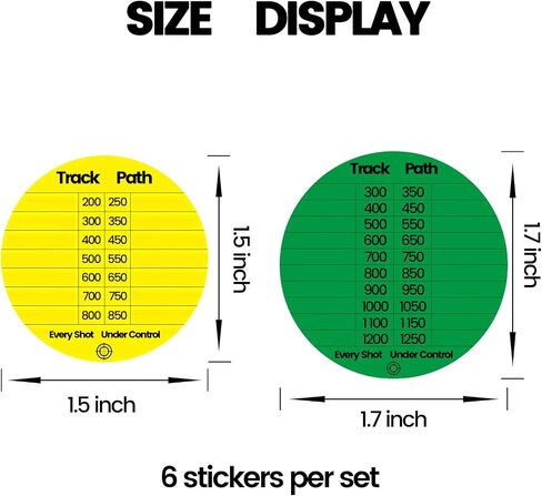 Twizz Scope DOPE Sticker Pack: Removable, Writable Adhesive Labels – 12 Pack (2 Designs, 6 Each) – Perfect for Precision & Organization! (Scope Cover Not Included) in Saudi Arabia