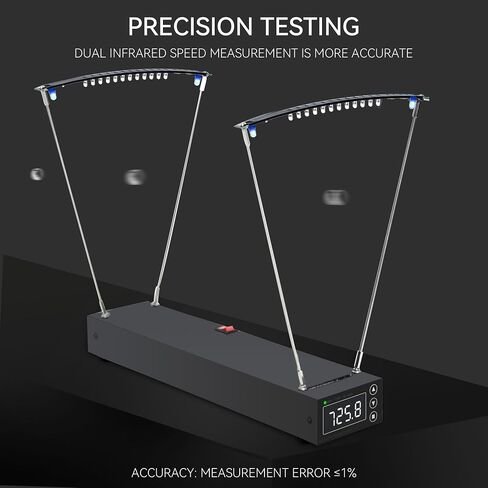 Ballistic Chronograph for Rifle Shooting: Precision Speed Tester with FPS MPS Readings LCD Screens for Archery Arrow Bow in Saudi Arabia