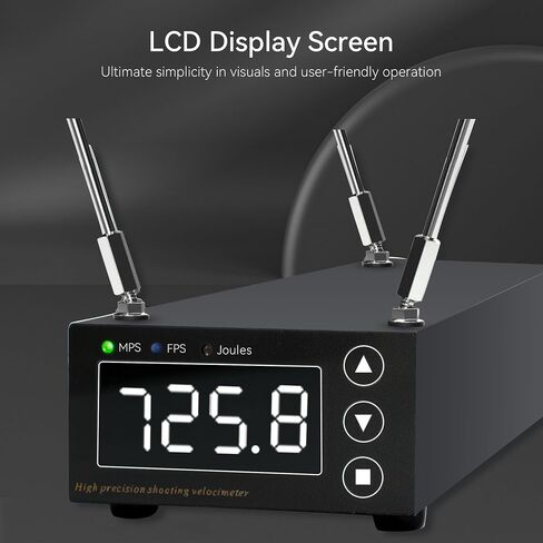 Ballistic Chronograph for Rifle Shooting: Precision Speed Tester with FPS MPS Readings LCD Screens for Archery Arrow Bow in Saudi Arabia