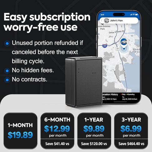 جهاز تعقب GPS للمركبات، بطارية تصل إلى 4 أشهر، بطارية مغناطيسية مقاومة للماء 4G LTE و2G، عمر بطارية طويل، 10000 مللي أمبير في الساعة، يتطلب الاشتراك، تنبيهات متعددة، جهاز تعقب مخفي ZT-100 in Saudi Arabia