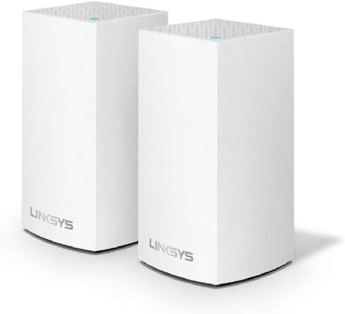 Linksys WHW0102 Velop Whole Home Smart Mesh Wi-Fi System with 2-Port Gigabit Ethernet 2 Pack, White (Renewed) in Kuwait