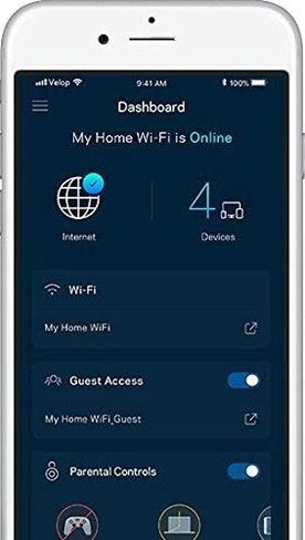 Linksys WHW0102 Velop Whole Home Smart Mesh Wi-Fi System with 2-Port Gigabit Ethernet 2 Pack, White (Renewed) in Kuwait