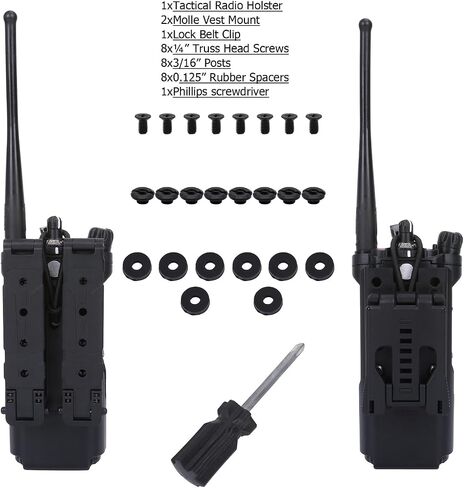 Portable Radio Case,Tactical Radio Holster for Motorola APX6000/7000/8000 Radios,Molle Clip/Belt Clip Carry in Saudi Arabia