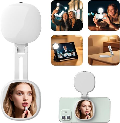 ضوء سيلفي مغناطيسي، ضوء هاتف متوافق مع MagSafe iPhone وAndroid، ضوء حلقة LED محمول لصور السيلفي/التصوير الفوتوغرافي/تسجيل الفيديو/TikTok/Vlog/مكالمات التكبير/المؤتمرات/المكياج (أبيض) in Kuwait