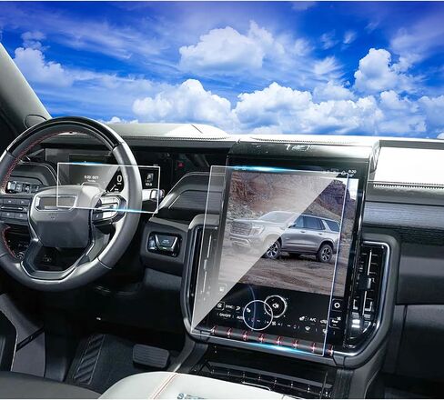 4 قطع 2025 2026 تاهو سوبربان واقي شاشة من الزجاج المقسى لسيارة 2025 Chev y Tahoe z71 Suburban Nav. 17.7 بوصة داش 11 بوصة وسائط المقعد الخلفي المزدوج 12.6 بوصة 2025 شيف روليت تاهو سوبربان الملحقات in Saudi Arabia
