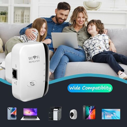 2025 Fastest WiFi Extender, WiFi Repeater, WiFi Booster, Covers Up to 5000 Sq.ft and 50 Devices, Internet Booster - with Ethernet Port, Quick Setup, Home Wireless Signal Booster in Saudi Arabia