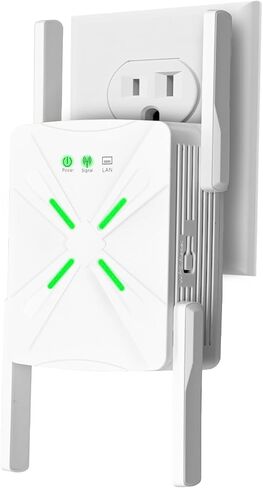 معزز إشارة موسع WiFi، تغطية 9000 قدم مربع، مكرر شبكة شبكية، سرعة أسرع بنسبة 80%، أكثر من 99 جهازًا in Saudi Arabia