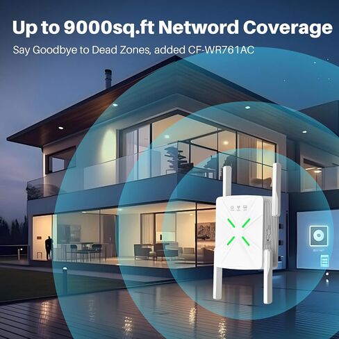 معزز إشارة موسع WiFi، تغطية 9000 قدم مربع، مكرر شبكة شبكية، سرعة أسرع بنسبة 80%، أكثر من 99 جهازًا in Saudi Arabia