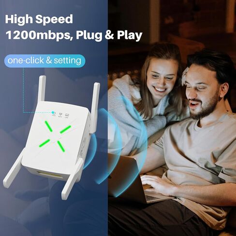 معزز إشارة موسع WiFi، تغطية 9000 قدم مربع، مكرر شبكة شبكية، سرعة أسرع بنسبة 80%، أكثر من 99 جهازًا in Saudi Arabia