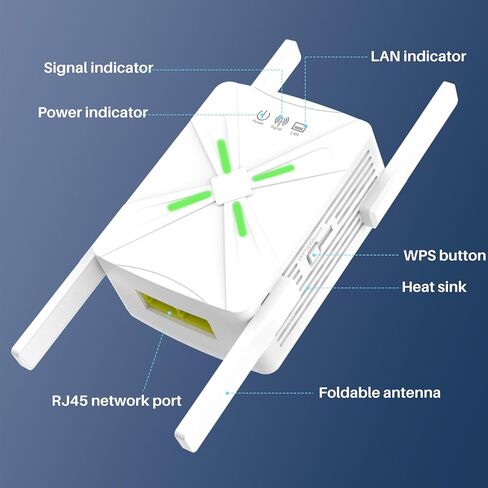 معزز إشارة موسع WiFi، تغطية 9000 قدم مربع، مكرر شبكة شبكية، سرعة أسرع بنسبة 80%، أكثر من 99 جهازًا in Saudi Arabia