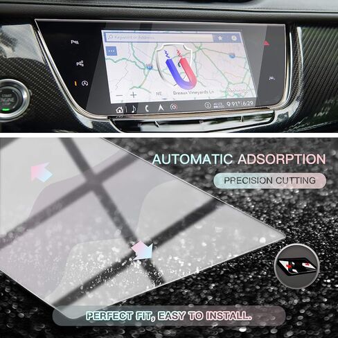 واقي شاشة CDEFG غير لامع مضاد للوهج لسيارة Cadillac XT5 XT6، شاشة لمس 8 بوصة، لسيارة Cadillac XT5 (2017-2025)/Cadillac XT6 (2020-2025) غطاء شاشة إكسسوارات مضاد لبصمات الأصابع صلابة 9H in Saudi Arabia