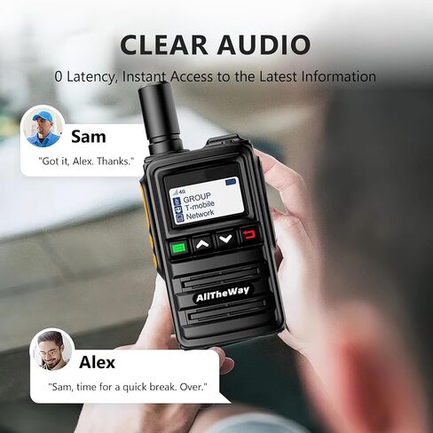 Lifetime Free Global Rapid Walkie Talkies Unlimited Range Nationwide 4G PoC Radio Long Distance Two Way Radio for Family, Logistic Company and Work Team(4 Pack with SIM Cards) in Saudi Arabia