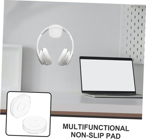 TEHAUX 6pcs Nano Non- Adhesive Pads Traceless Transparent Phone Holder for Home Office Multi-Functional Sticky Grippers for Organizing Cables and Items Square Round in Saudi Arabia