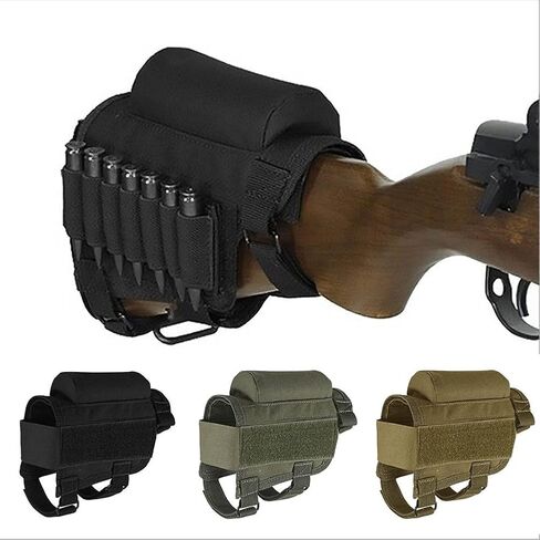 Viriber Rifle Cheek Riser Tactical Rifle Bullet Holder Bag with Adjustable Straps for Shotguns and Fixed Rifle in Saudi Arabia