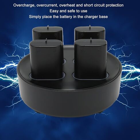 Fast Charging Controller Battery Packs, 4 x 800mAh Rechargeable Battery Pack Charger Station with LED Indicators for Xbox One S X in Saudi Arabia