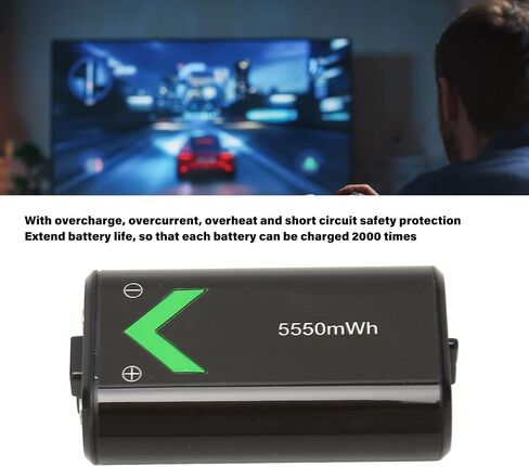 Fast Charging 5550mAh Controller Battery Packs for Xbox One for Xbox Series, Rechargeable Battery Pack with 10FT Type C Charging Cable in Saudi Arabia