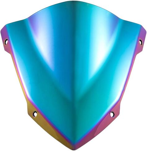 Evomosa Motorcycle Windshield Windscreen Sports Visor Fits for MT-03 MT03 MT-25 MT25 2013 2020 2021 20-21 (Black) in Saudi Arabia