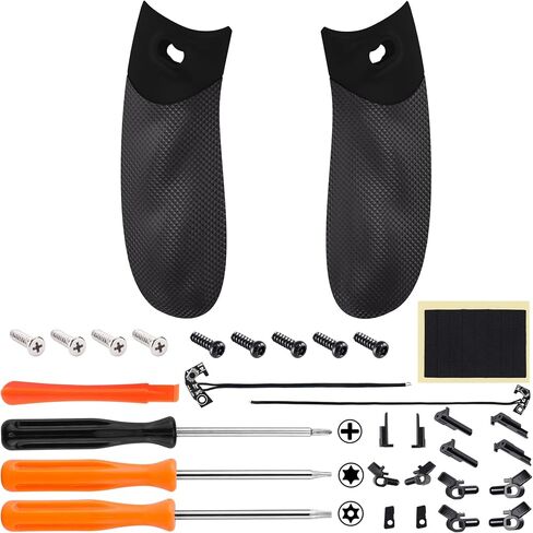 eXtremeRate Flexor Clicky Rubberized Side Rail Grips Trigger Stop Kit for Xbox Series X & S Controller, Ergonomic Trigger Stopper Handle Grips for Xbox Core Controller - Diamond Textured Scarlet Red in Saudi Arabia