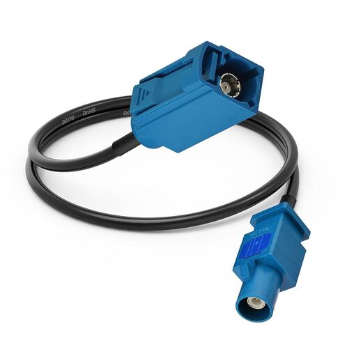 Fakra Z Male to Female 12 Inch 30cm Car Antenna Extension Cable for Vehicle Stereo Android Head Unit GPS Navigation Sirius XM Satellite Radio AM FM Radio 4G LTE Telematics Bluetooth Module in Kuwait