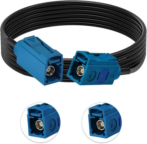 Fakra Z Female to Female 3 feet 1m Car Antenna Extension Cable for Vehicle Stereo Android Head Unit GPS Navigation Sirius XM Satellite Radio AM FM Radio 4G LTE Telematics Bluetooth Module in Saudi Arabia