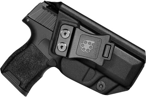 Sig P365 Holster IWB Kydex Custom Fit: Sig Sauer P365 / P365-SAS / P365X مسدس - داخل حزام الخصر المخفي - Adj. احتفاظ غير قادر و"Posi-Click" - بدون تآكل - بدون توتر - صنع في الولايات المتحدة الأمريكية بواسطة Amberide in Kuwait