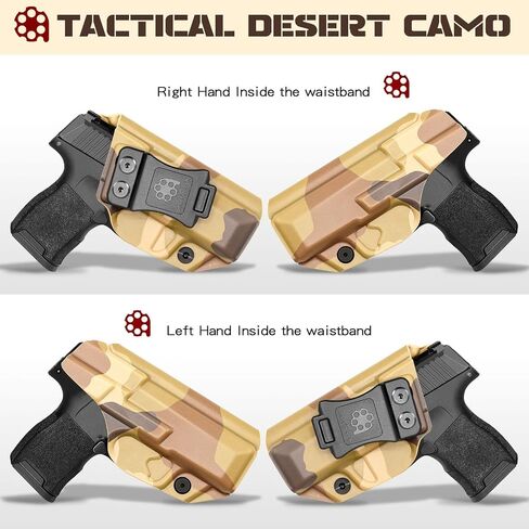Sig P365 Holster IWB Kydex Custom Fit: Sig Sauer P365 / P365-SAS / P365X مسدس - داخل حزام الخصر المخفي - Adj. احتفاظ غير قادر و"Posi-Click" - بدون تآكل - بدون توتر - صنع في الولايات المتحدة الأمريكية بواسطة Amberide in Kuwait