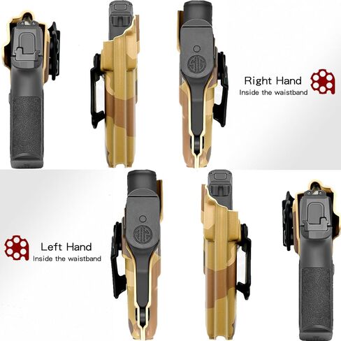 Sig P365 Holster IWB Kydex Custom Fit: Sig Sauer P365 / P365-SAS / P365X مسدس - داخل حزام الخصر المخفي - Adj. احتفاظ غير قادر و"Posi-Click" - بدون تآكل - بدون توتر - صنع في الولايات المتحدة الأمريكية بواسطة Amberide in Kuwait