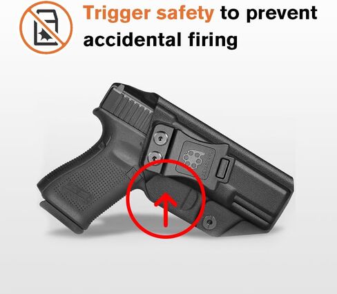 Amberide M&P 380 Shield EZ Holster، IWB Kydex حافظة حمل مخفية لـ Smith & Wesson M&P 380 Shield EZ .380 مسدس مع قدرة قابلة للتعديل والاحتفاظ بنقرة بوسي، تصميم نحيف مصنوع في الولايات المتحدة in Kuwait