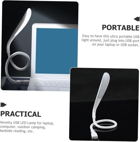 Luxshiny USB Flexible Led Light Brightness Settings for Reading Travel and Laptop Use Portable Eye-Caring USB Lamp for Bedside Library and Camping in Kuwait