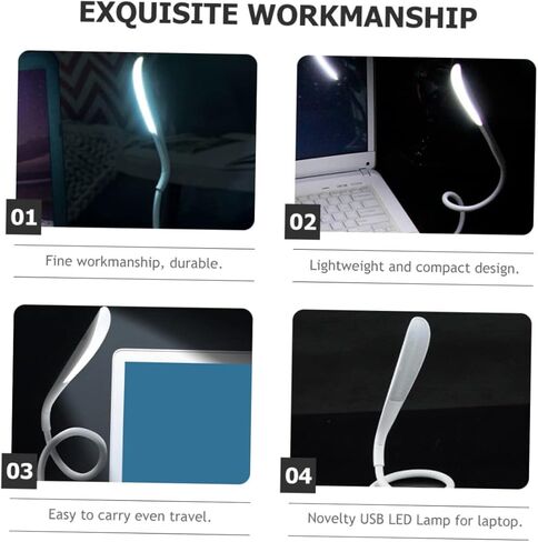 Luxshiny USB Flexible Led Light Brightness Settings for Reading Travel and Laptop Use Portable Eye-Caring USB Lamp for Bedside Library and Camping in Kuwait