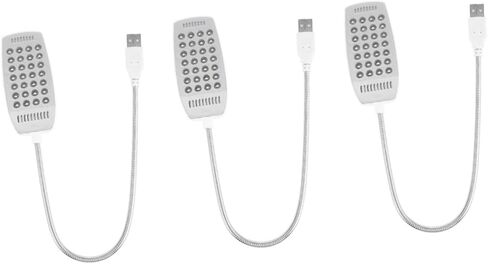 Angoily 3pcs أضواء LED المحمولة لأجهزة الكمبيوتر المحمول USB مكتب مصباح لا وهج العناية بالعين للوحة المفاتيح in Kuwait