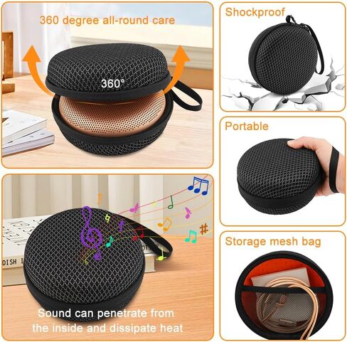 Portable Storage Case for Bang & Olufsen Beosound A1 Speaker(1nd/2nd/3nd Generation), Beoplay A1 Hard Case Shell & Soft Lining, Anti-Drop and Shock Absorption in Saudi Arabia